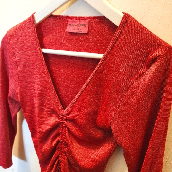 Michael Stars | Ruched-Front Shirt - Picture 2 of 7